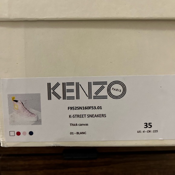 BNIB with dust bag Kenzo “K Street” high top sneaker - Picture 5 of 5